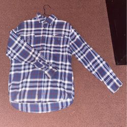 Blue/white Jachs Flannel.size Large