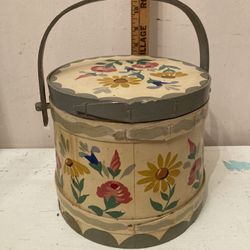 Antique Firkin Wooden Bucket