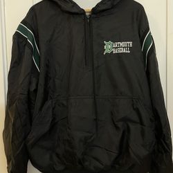 Men’s Vintage Dartmouth Baseball Pullover Jacket / Size XL