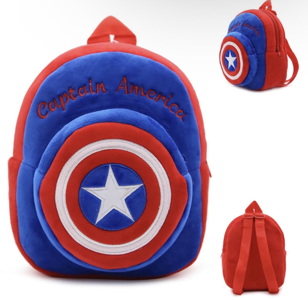 Kids Captain America Plush Backpack