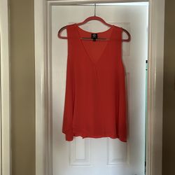 Women’s BOBEAU V-Neck Sleeveless Lined Pullover Top Blouse… Size Large