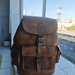 Leather Backpack 