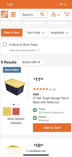 Heavy Duty Tough Box Storage Bin Container 27 Gallon Made In USA for Sale  in Santa Ana, CA - OfferUp