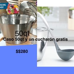 Caso 50qt Y Un Cucharón Gratis 