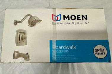 Moen Boardwalk Spot Resist Brushed Nickel 1-Handle Tub And Shower Faucet