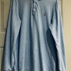 Mens Ralph Lauren Long Sleeve Shirt Classic Fit In Large Size Gentle Used 