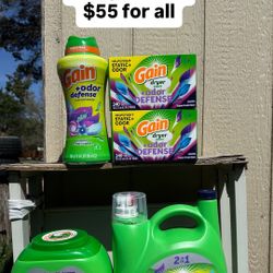 Gain Odor & Defense Detergent Bundle