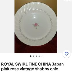 Royal Swirl Fine China Japan 47pcs