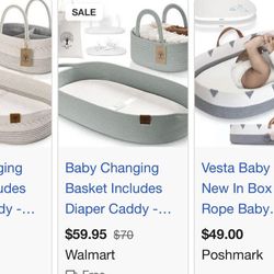 Baby Changing Basket Brand New 