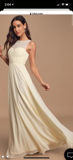 Some Type of Sway Cream Sleeveless Maxi Dress Size S