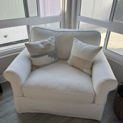 Accent Chair With Ottoman