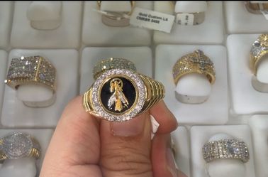 10KT Natural Diamond Men’s Ring