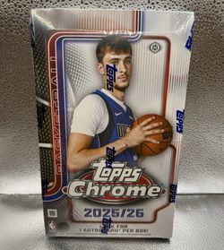 Topps chrome basketball 2025/26 1 autograph in box