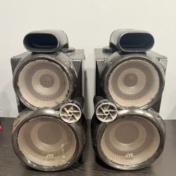 (SET OF 2) JVC SP-MXGC5 Twin Tube Speakers *FULLY FUNCTIONAL* MX-GC5 *RARE*