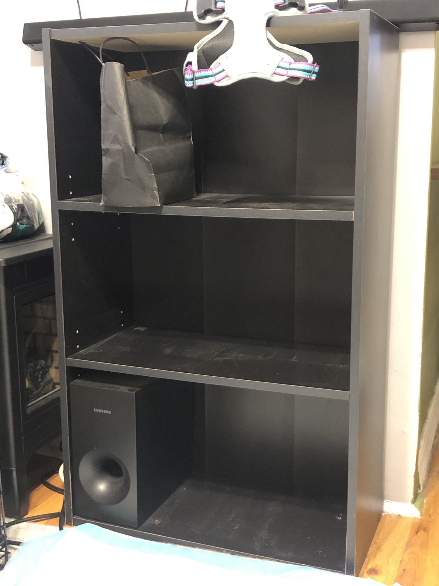 Black Bookcase. Good Condition. Pick Up by 12/31