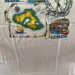 Vintage Unisex Greek Islands Lesvos Greece T-Shirts Size Large Imported $15 each or 2 for $20 (Mix & Match) (5 available) 
