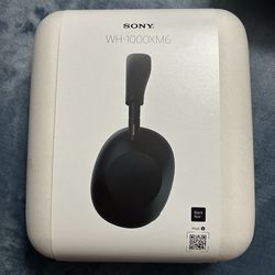Sony Wireless Bluetooth Noise Cancelling Headphones (WH-1000XM6) Black