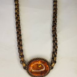 Stephen Deck Amber Necklace