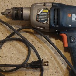 Black & Decker Corded DR500 13mm 1/2" Variable Speed Drill - 5 Amp Motor & Key