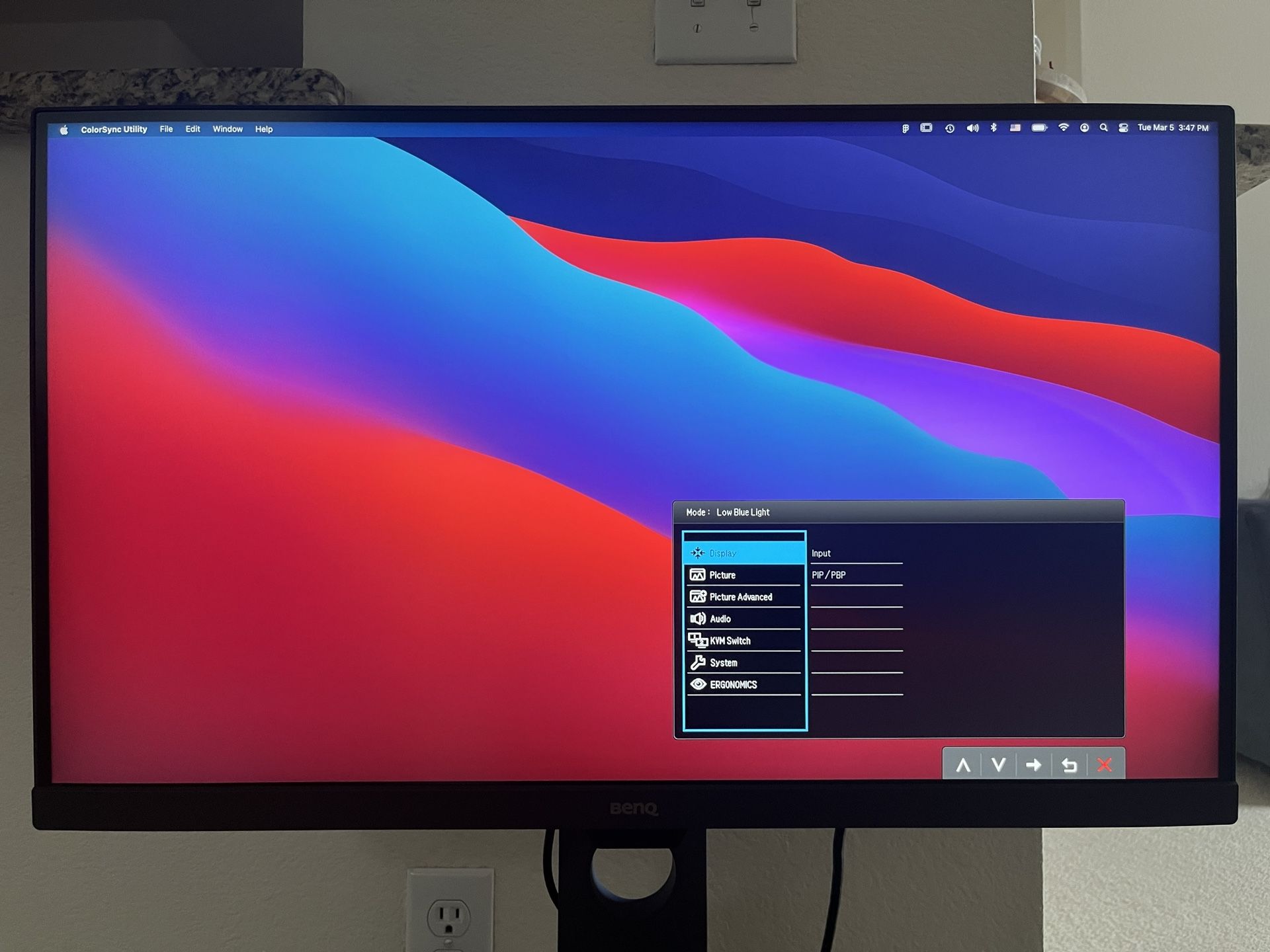 27” 4K BenQ Designer Monitor PD2705U
