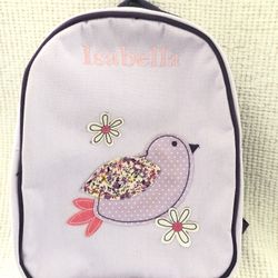 Isabella Monogrammed Pottery Barn Backpack 