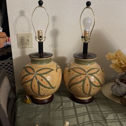 Two Large Table Top Lamps