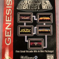 Williams Arcade's Greatest Hits, Five Best Games In One,Sega Genesis 1996