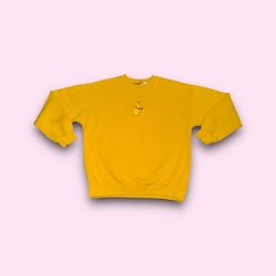 Vintage Pokémon embroidered Pikachu crewneck pullover sweatshirt yellow XL
