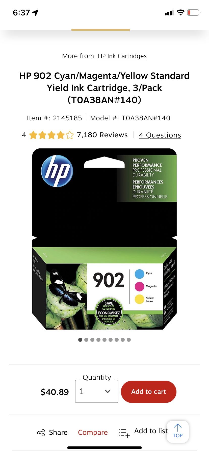 HP 902 Combo Pack