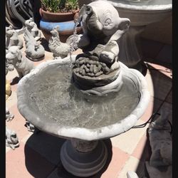 New Water Fountain Made Out Of Cement Perfect Gift For Any Occasion 