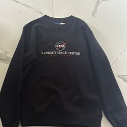Black Nasa Sweatshirt Size Small 
