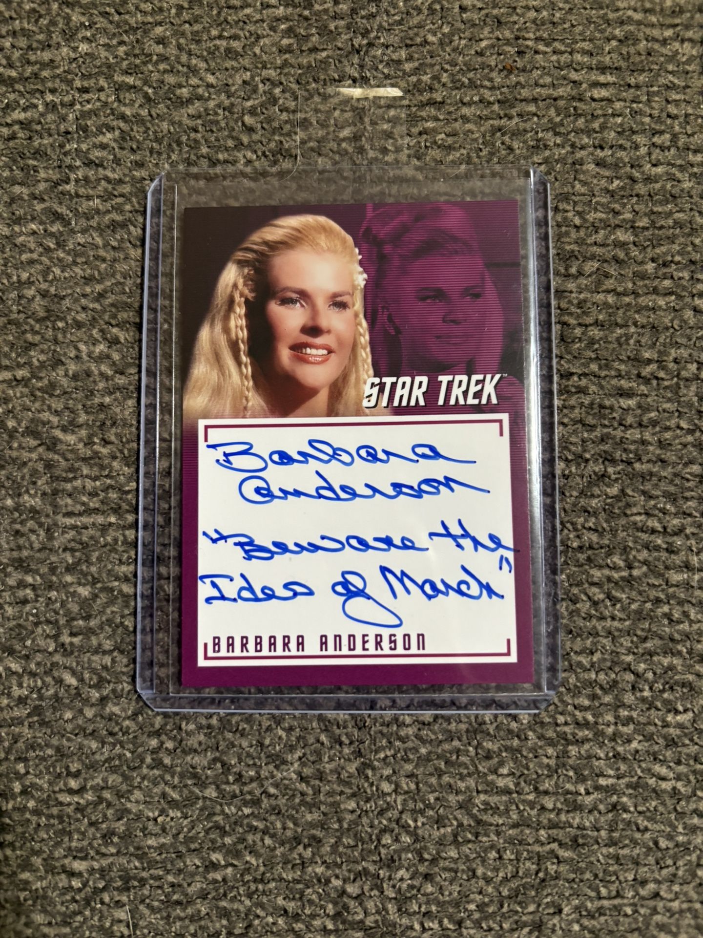 Star Trek Barbara Anderson Autograph Card