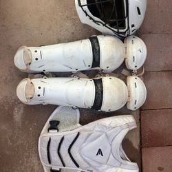 White Easton Catchers Gear