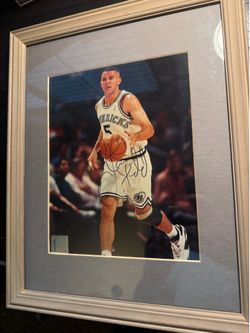 Jason Kidd Signed Framed Photo
