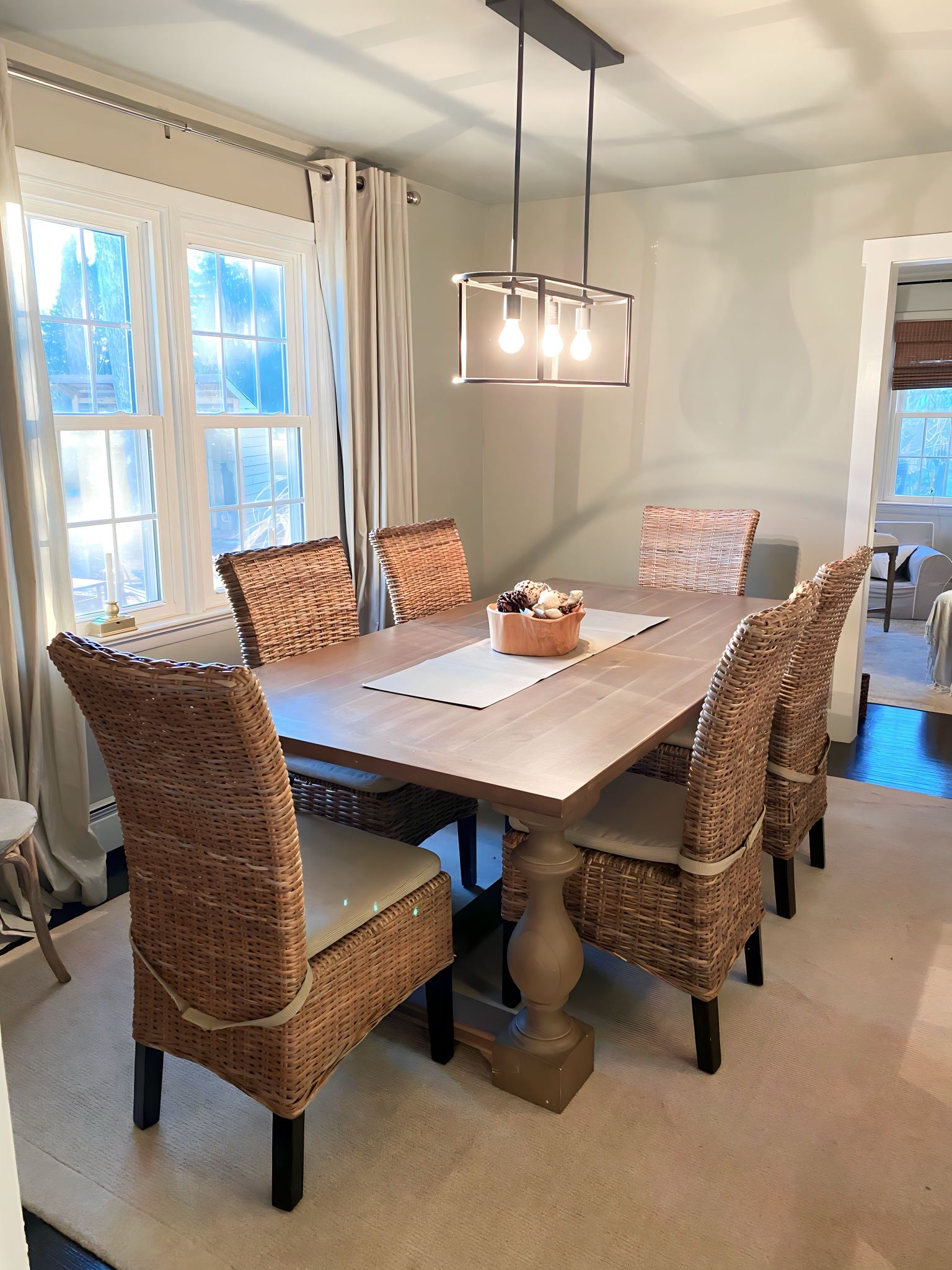 Pier one Rattan Dining Chairs