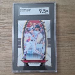 2018 Panini Select Bryce Harper #7 Washington Nationals SGC 9.5 Graded Card