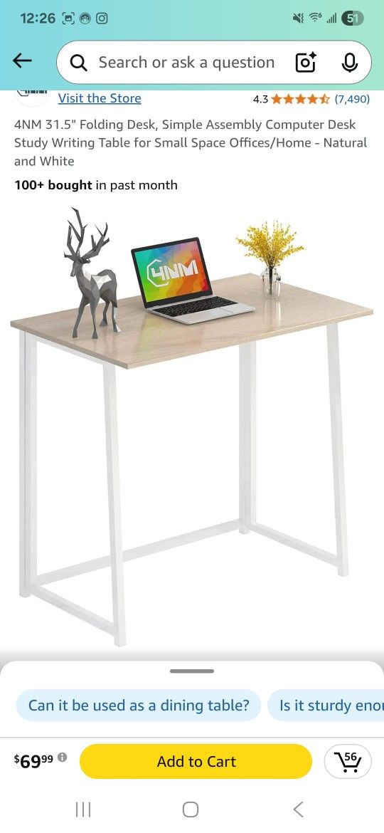 Folding Desk Study Desk Office Desk