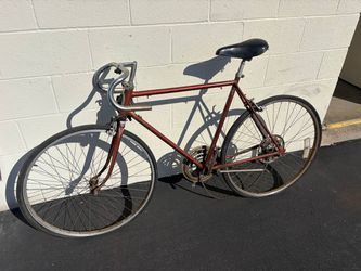Vintage Red Road Bike
