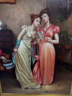 T. Kennedy Large Figurative Oil Painting