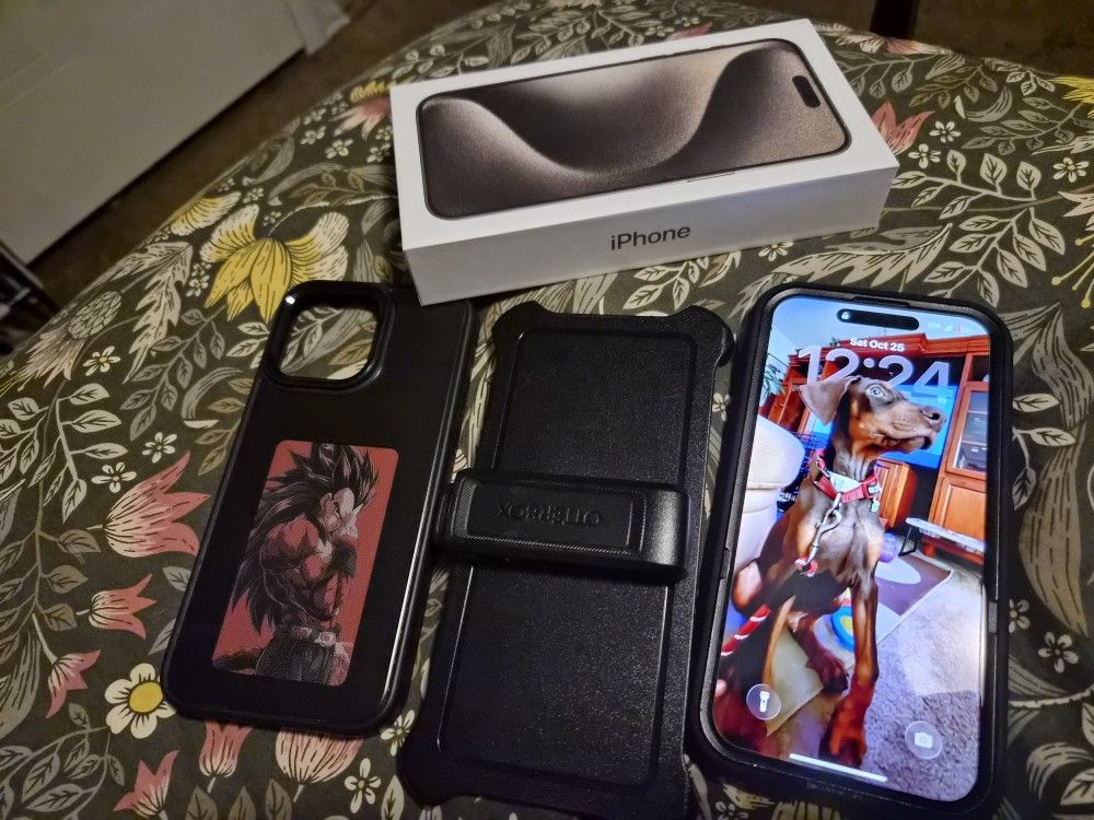 Iphone 15 Pro Max 512gb Titanium With Free Cases Like New And Original Box 