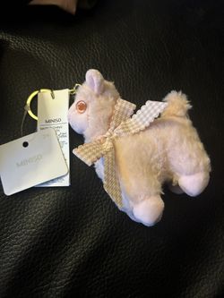 Miniso Pink Lamb Key Chain