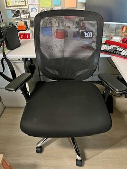 Big & Tall Heavy-Duty Mesh Office Chair — 500 lb Capacity, 4D Armrests
