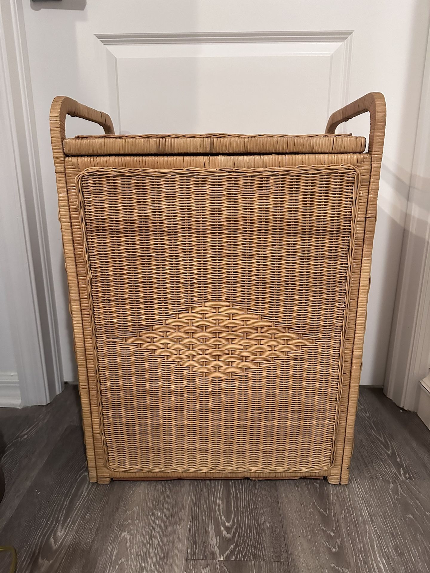 Vintage Wicker Laundry Basket