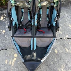 BOB double running stroller 