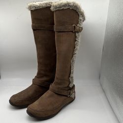 The NorthFace Brown Winter Snow Boot Womens 8.5 Brianna 200 Insulation Primaloft