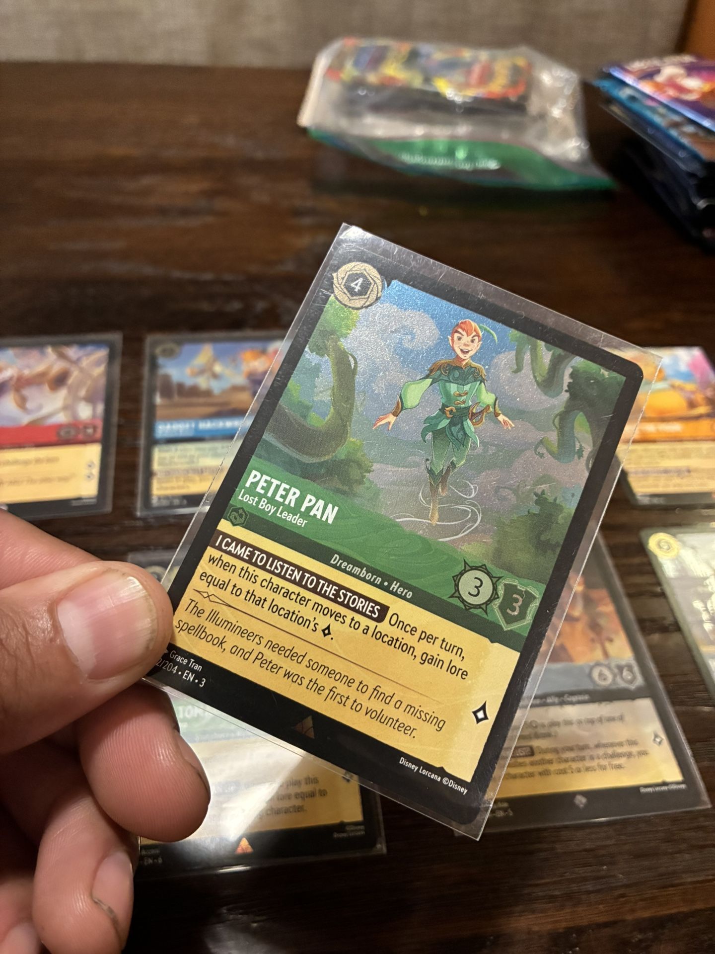 Lorcana Cards Peter Pan Holo And Winnie The Pooh And More!