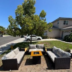 Top Quality Patio Furniture Set Extra Thick Cushions With Fire Paper Paint High Quality Full Size Deep Seating Cushions 🆕🚚🚎🛺🆕