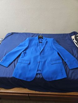 Lucci Royal Blue Dress Suit Size 48 Top and Size 43 Bottom
