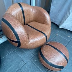 Basketball Ball Chair and Ottoman