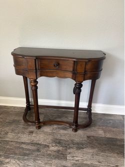 Vintage-Style Wood Accent Table